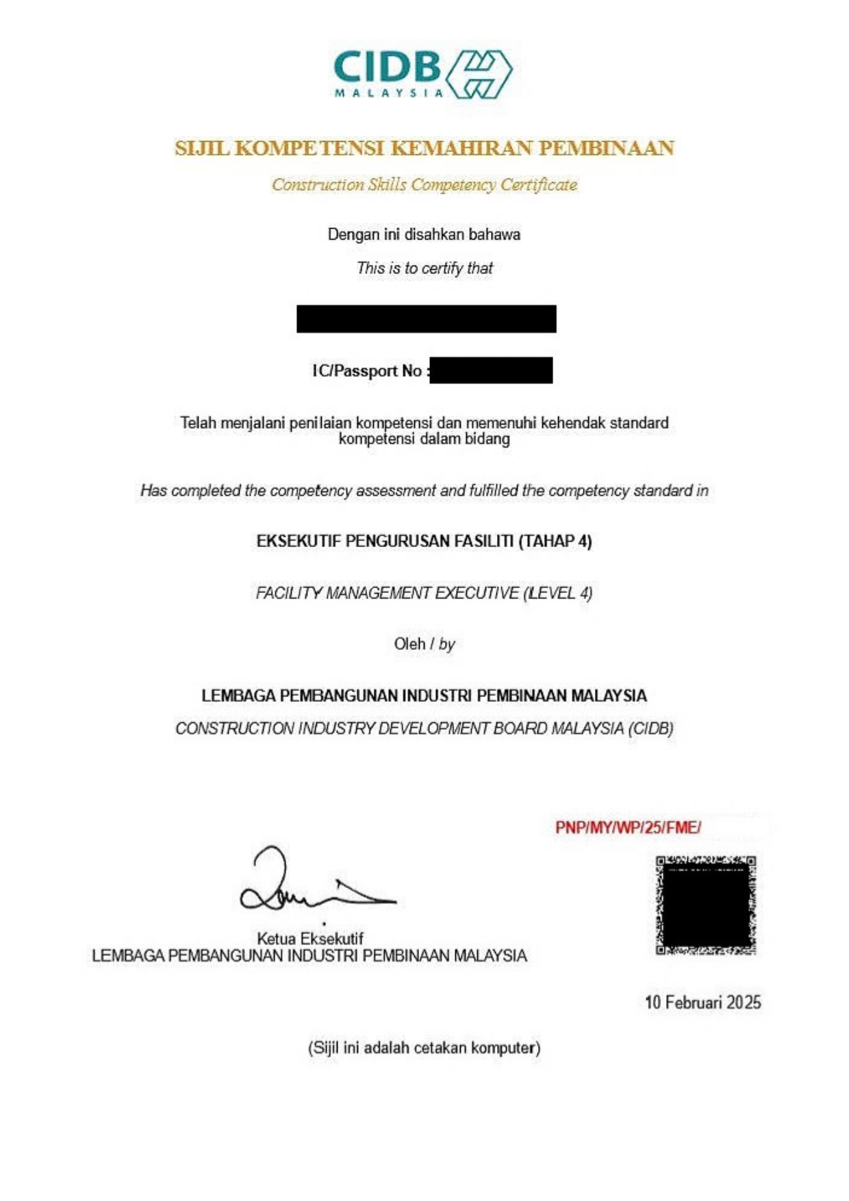 Certificate FME Preview